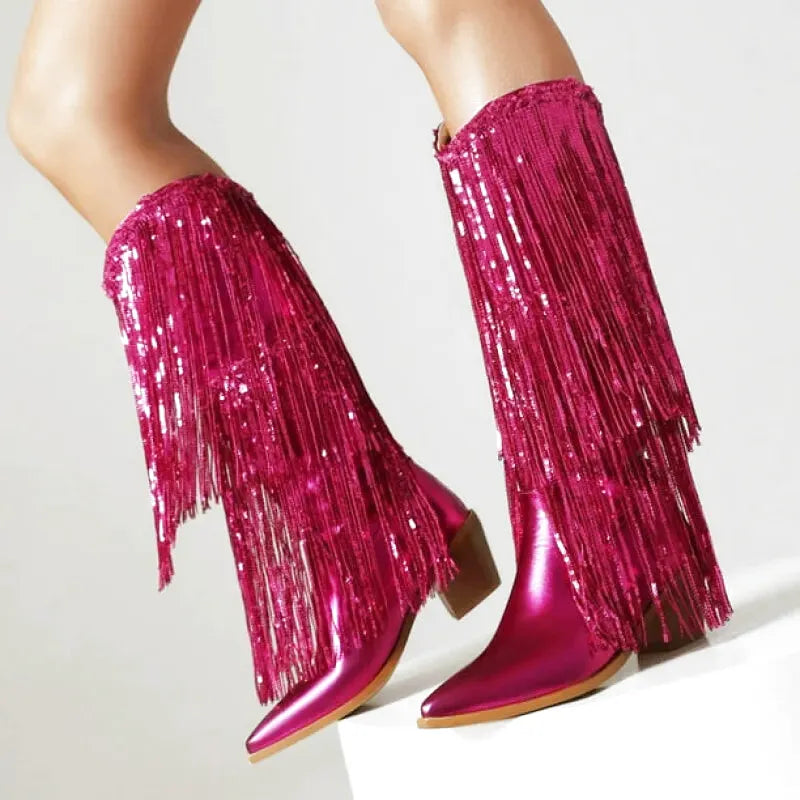 CARIDAD Botas Vaqueras Para Mujer - Yehaw | Rosa - Yehaw 