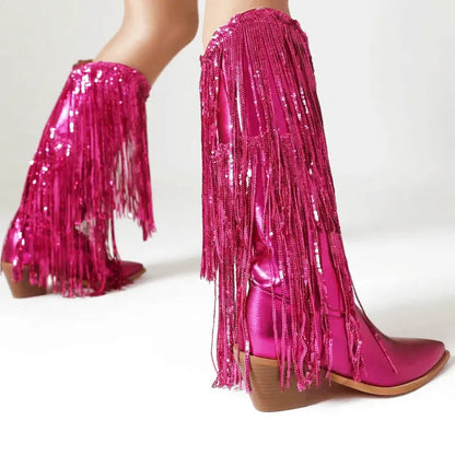 CARIDAD Botas Vaqueras Para Mujer - Yehaw | Rosa - Yehaw 
