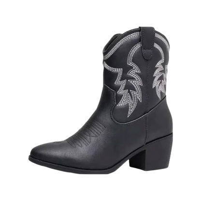 CARMELA Botines Vaqueras Para Mujer - Yehaw | Negro - Yehaw 