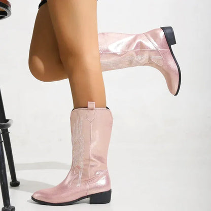 CATALINA Botas Vaqueras Para Mujer - Yehaw | Rosa - Yehaw 