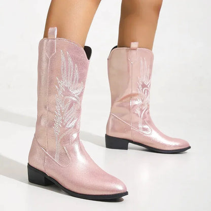 CATALINA Botas Vaqueras Para Mujer - Yehaw | Rosa - Yehaw 