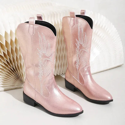 CATALINA Botas Vaqueras Para Mujer - Yehaw | Rosa - Yehaw 