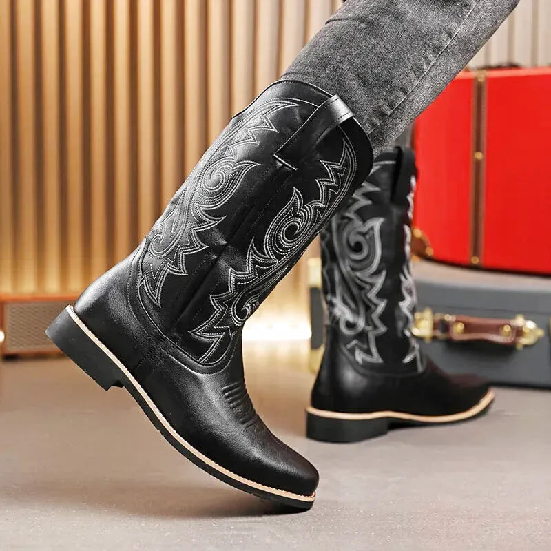 CAYO Botas Vaqueras Para Hombre - Yehaw | Negro - Yehaw 