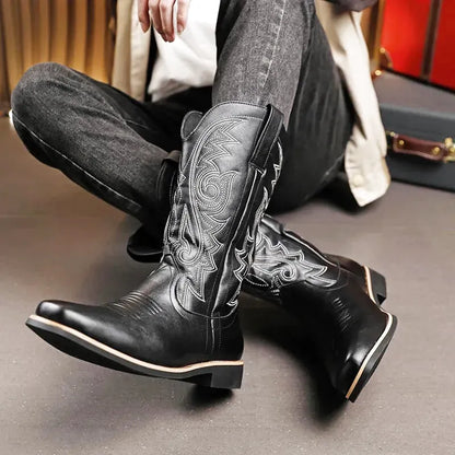 CAYO Botas Vaqueras Para Hombre - Yehaw | Negro - Yehaw 