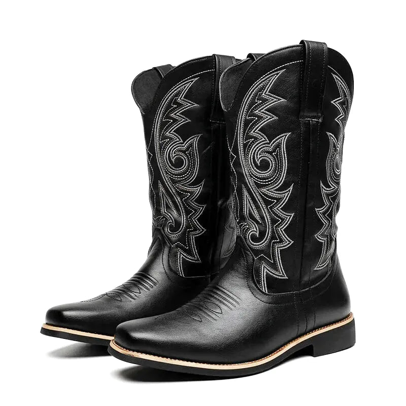 CAYO Botas Vaqueras Para Hombre - Yehaw | Negro - Yehaw 