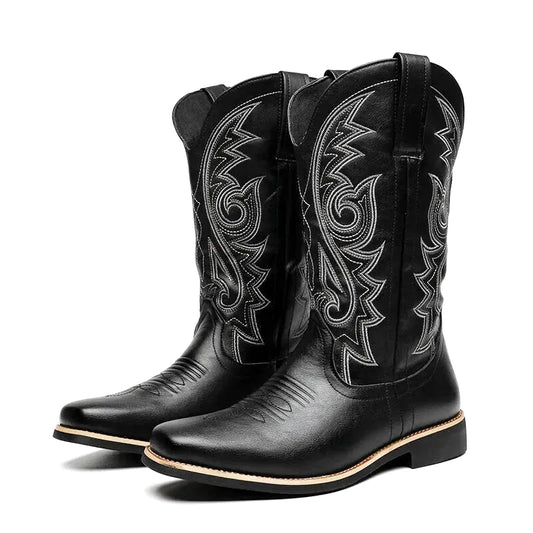 CAYO Botas Vaqueras Para Hombre - Yehaw | Negro - Yehaw 