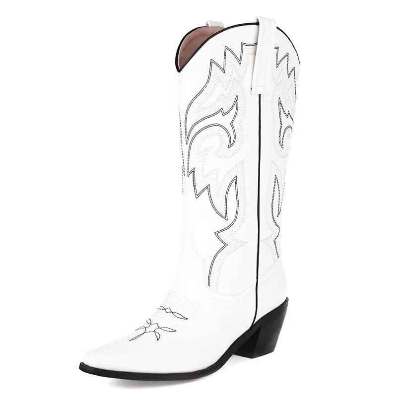 CECILIA Botas Vaqueras Para Mujer - Yehaw | Blanco - Yehaw 