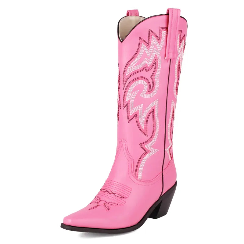 CECILIA Botas Vaqueras Para Mujer - Yehaw | Rosa - Yehaw 