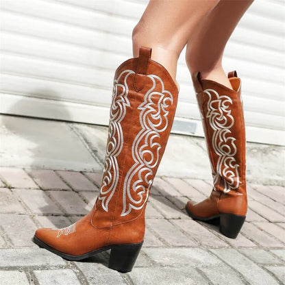 CELIA Botas Vaqueras Para Mujer - Yehaw | Cafe - Yehaw 