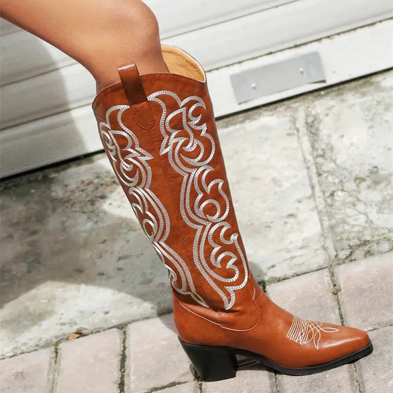 CELIA Botas Vaqueras Para Mujer - Yehaw | Cafe - Yehaw 