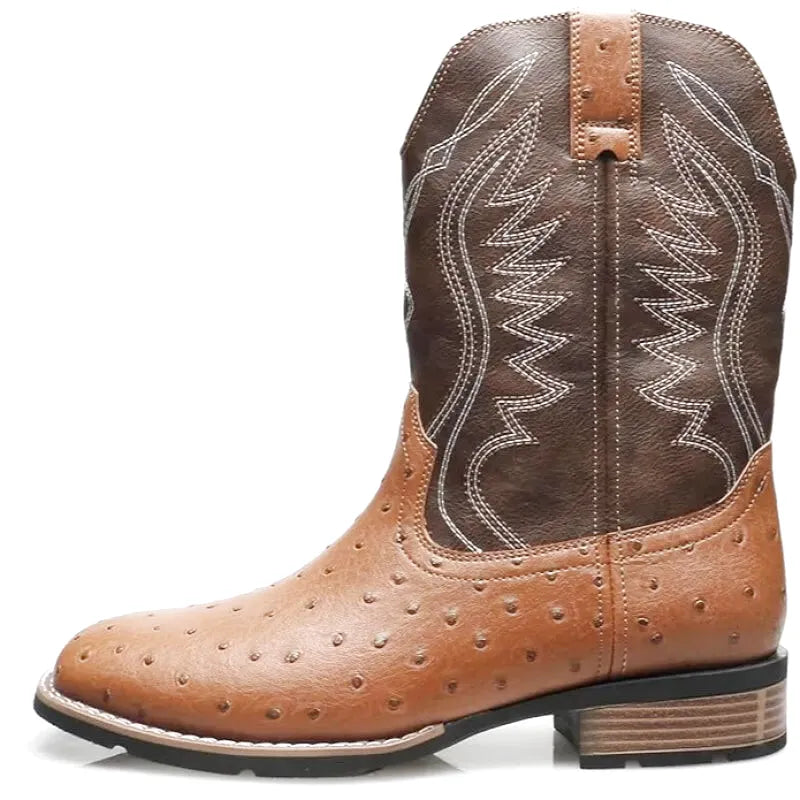 CHARRO Botas Vaqueras Para Hombre - Yehaw | Cafe - Yehaw 
