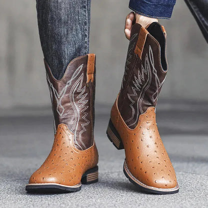 CHARRO Botas Vaqueras Para Hombre - Yehaw | Cafe - Yehaw 