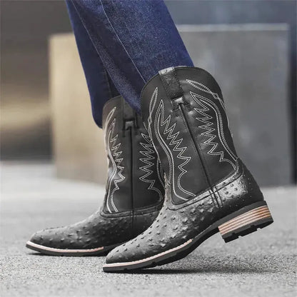 CHARRO Botas Vaqueras Para Hombre - Yehaw | Negro - Yehaw 