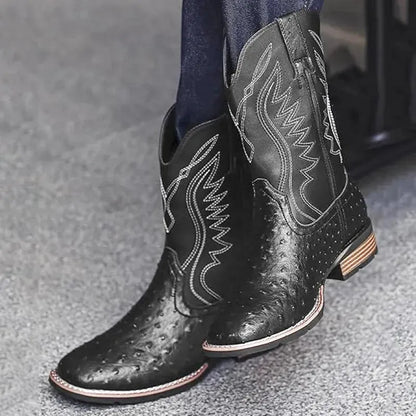 CHARRO Botas Vaqueras Para Hombre - Yehaw | Negro - Yehaw 