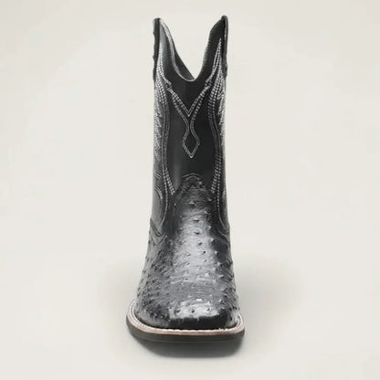 CHARRO Botas Vaqueras Para Hombre - Yehaw | Negro