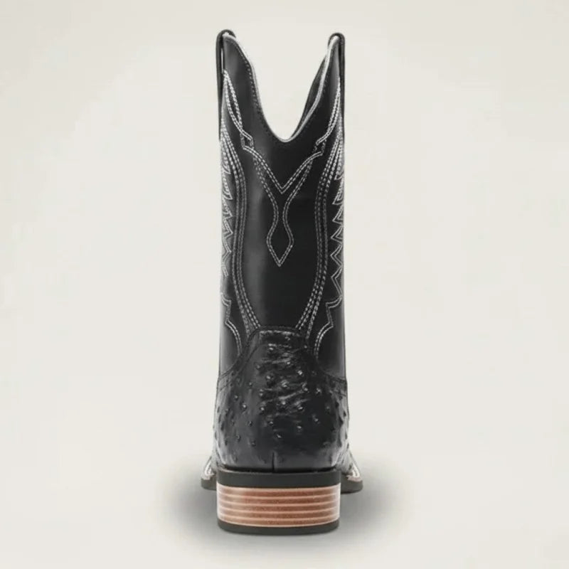 CHARRO Botas Vaqueras Para Hombre - Yehaw | Negro