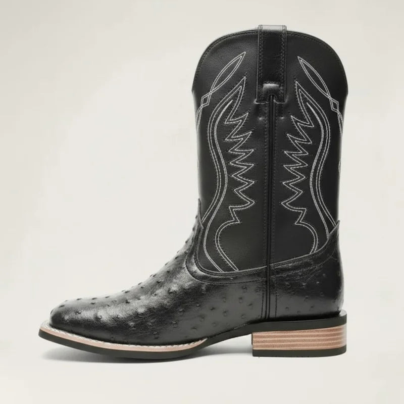 CHARRO Botas Vaqueras Para Hombre - Yehaw | Negro