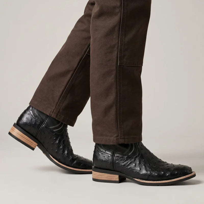 CHARRO Botas Vaqueras Para Hombre - Yehaw | Negro