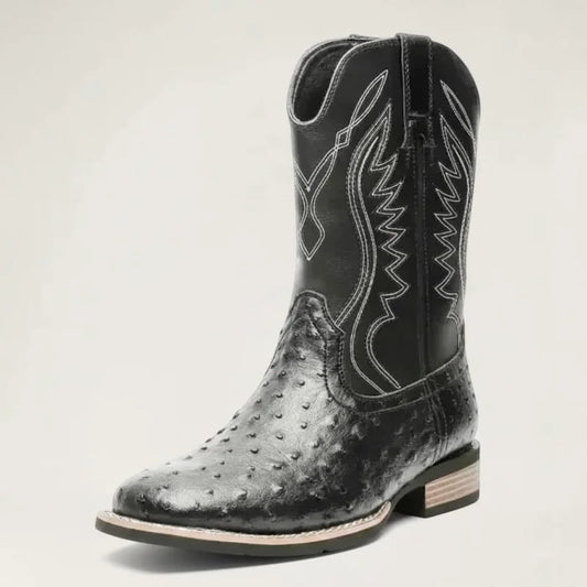 CHARRO Botas Vaqueras Para Hombre - Yehaw | Negro