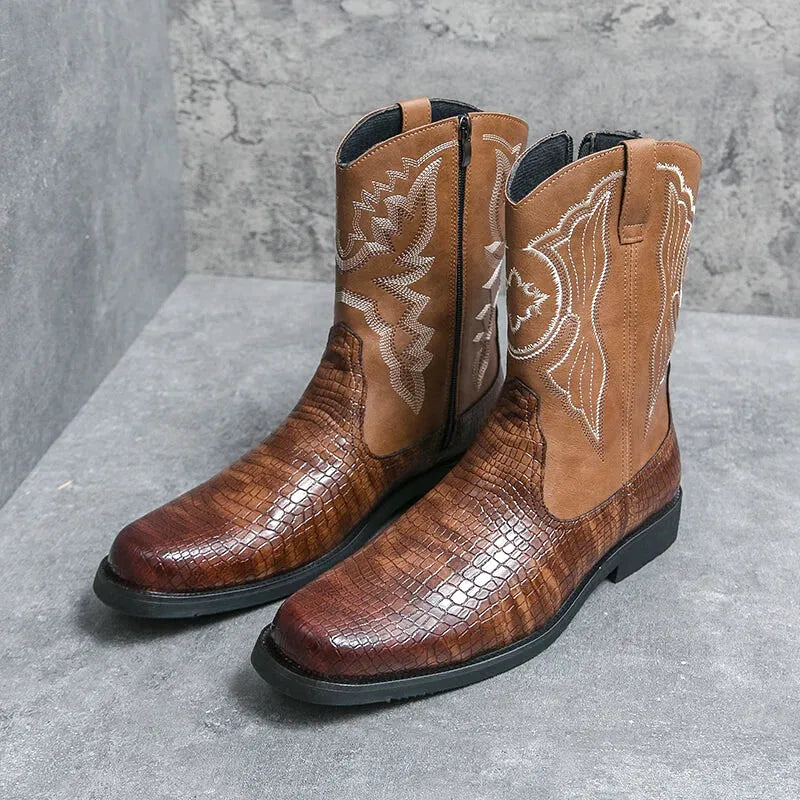 CHICO Botas Vaqueras Para Hombre - Yehaw | Cafe - Yehaw 