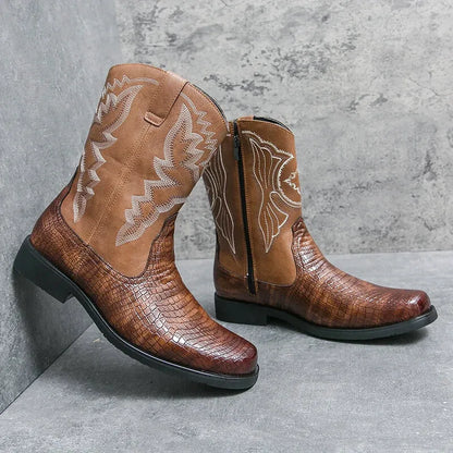 CHICO Botas Vaqueras Para Hombre - Yehaw | Cafe - Yehaw 