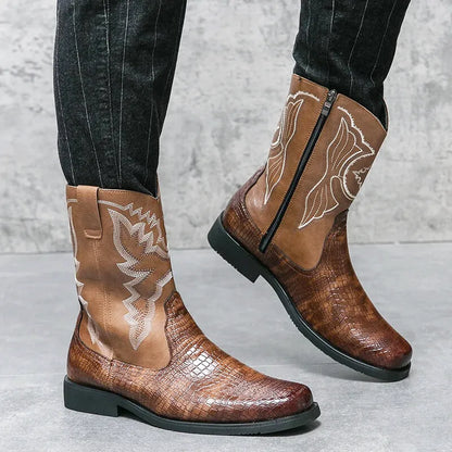 CHICO Botas Vaqueras Para Hombre - Yehaw | Cafe - Yehaw 