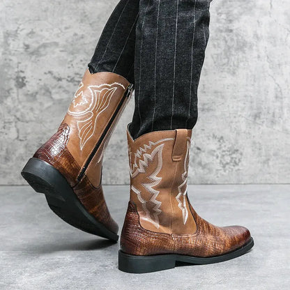 CHICO Botas Vaqueras Para Hombre - Yehaw | Cafe - Yehaw 
