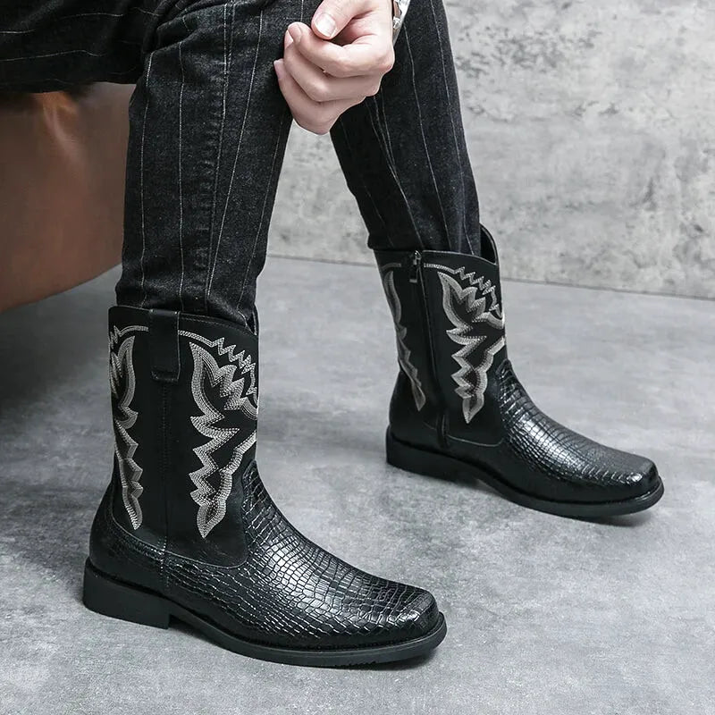 CHICO Botas Vaqueras Para Hombre - Yehaw | Negro - Yehaw 