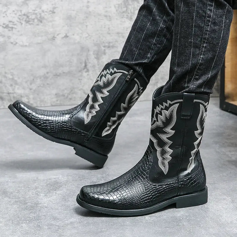 CHICO Botas Vaqueras Para Hombre - Yehaw | Negro - Yehaw 