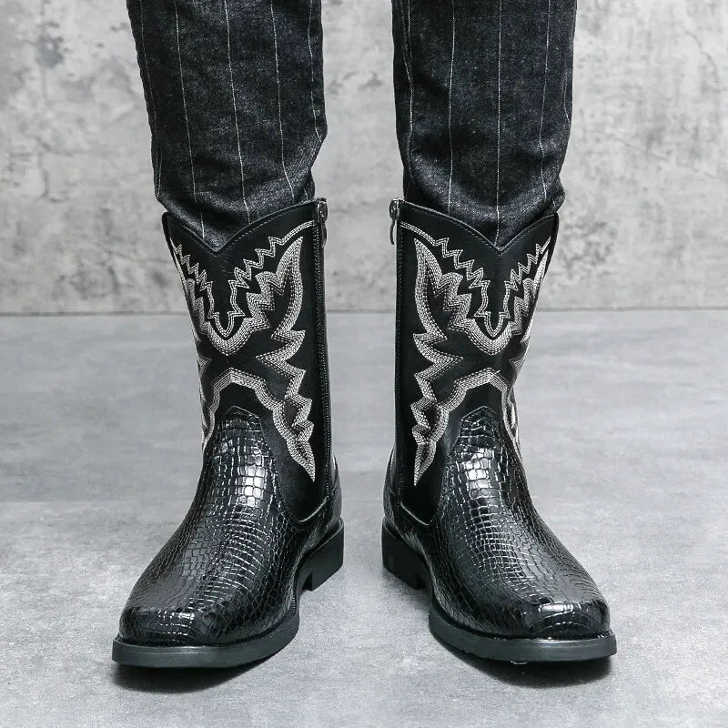 CHICO Botas Vaqueras Para Hombre - Yehaw | Negro - Yehaw 