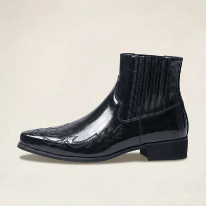 NACHO Botines Vaqueras Para Hombre - Yehaw | Negro