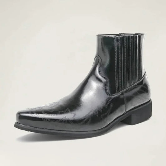 NACHO Botines Vaqueras Para Hombre - Yehaw | Negro
