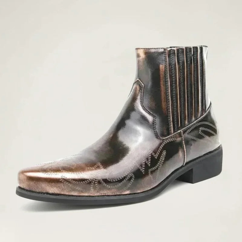 NACHO Botines Vaqueras Para Hombre - Yehaw | Oro
