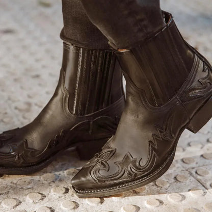 CISCO Botines Vaqueras Para Hombre - Yehaw | Negro - Yehaw 