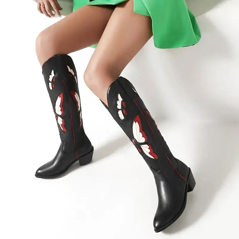 CLARA Botas Vaqueras Para Mujer - Yehaw | Negro - Yehaw 