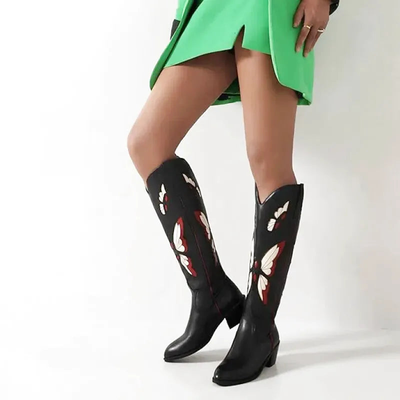 CLARA Botas Vaqueras Para Mujer - Yehaw | Negro - Yehaw 