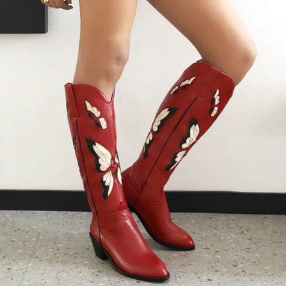 CLARA Botas Vaqueras Para Mujer - Yehaw | Rojo - Yehaw 