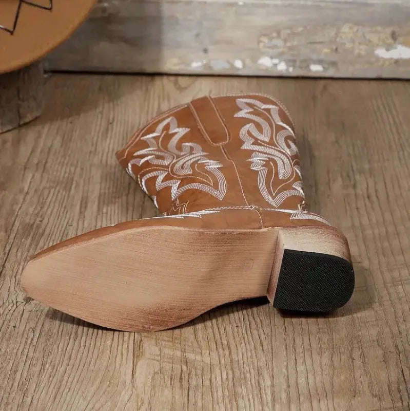 CORAL Botas Vaqueras Para Mujer - Yehaw | Cafe - Yehaw 