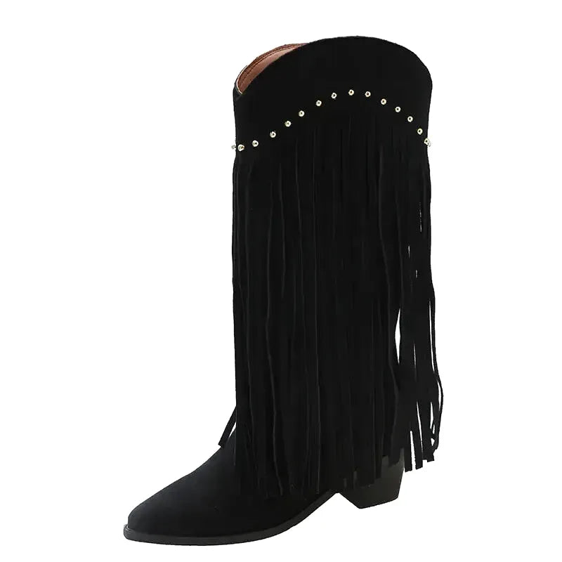 CORDELIA Botas Vaqueras Para Mujer - Yehaw | Negro - Yehaw 