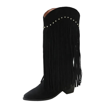 CORDELIA Botas Vaqueras Para Mujer - Yehaw | Negro - Yehaw 