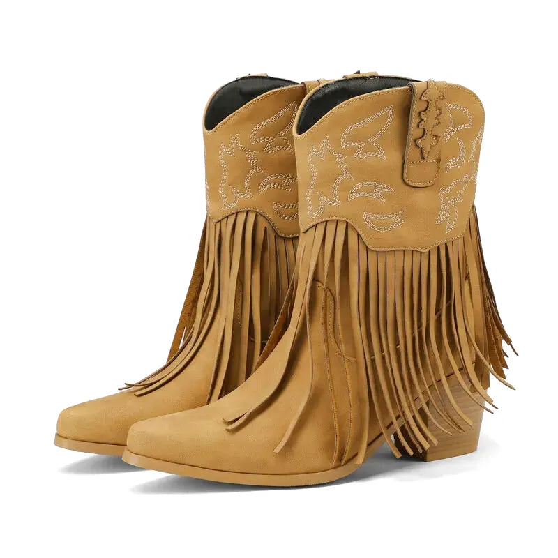 DALIA Botines Vaqueras Para Mujer - Yehaw | Cafe - Yehaw 