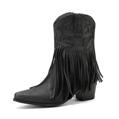 DALIA Botines Vaqueras Para Mujer - Yehaw | Negro - Yehaw 