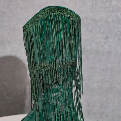 DELFINA Botas Vaqueras Para Mujer - Yehaw | Verde - Yehaw 