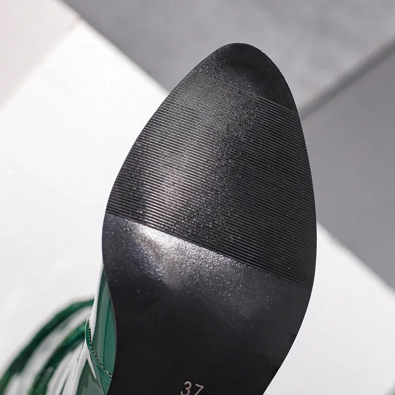 DELFINA Botas Vaqueras Para Mujer - Yehaw | Verde - Yehaw 