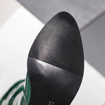 DELFINA Botas Vaqueras Para Mujer - Yehaw | Verde - Yehaw 