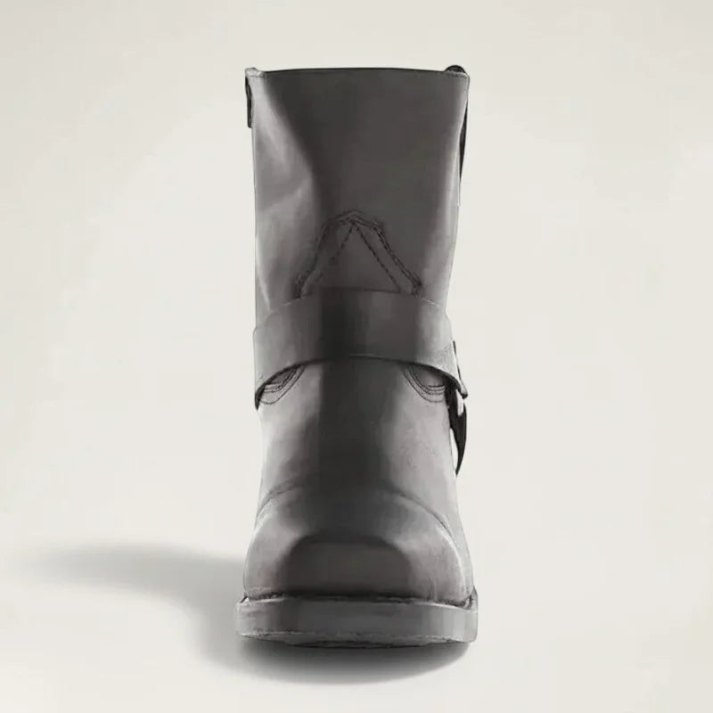 RULO Botines Vaqueras Para Hombre - Yehaw | Negro