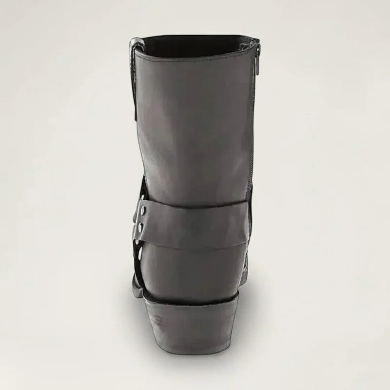 RULO Botines Vaqueras Para Hombre - Yehaw | Negro