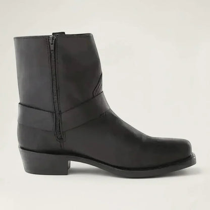 RULO Botines Vaqueras Para Hombre - Yehaw | Negro