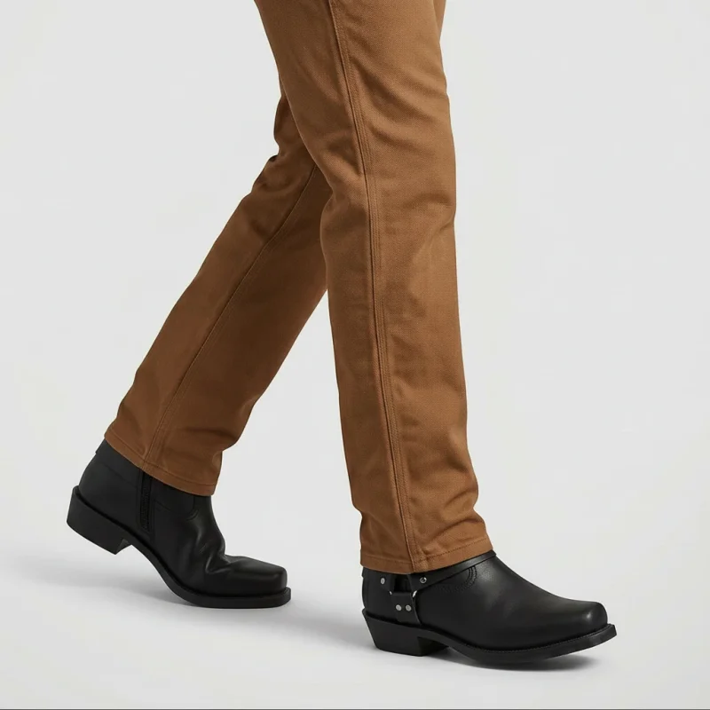 RULO Botines Vaqueras Para Hombre - Yehaw | Negro