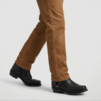 RULO Botines Vaqueras Para Hombre - Yehaw | Negro